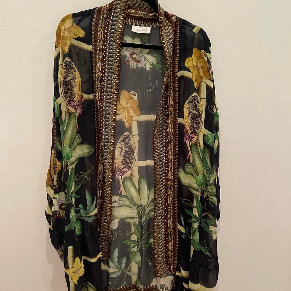 Camilla one size fits all floral shawl